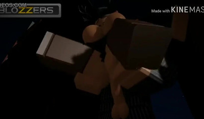 Busty 3D Roblox chick gets her tight holes pounded hard