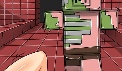 胸部丰满的hentai辣妹最终在Minecraft宇宙中被俘虏了