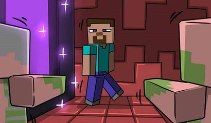 胸部丰满的hentai辣妹最终在Minecraft宇宙中被俘虏了