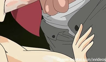 Beautiful anime blonde Tsunade milking Jeraya's big cock