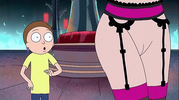 Toon Striptease - Naughty cartoon redhead Summer seduced Rick and Morty