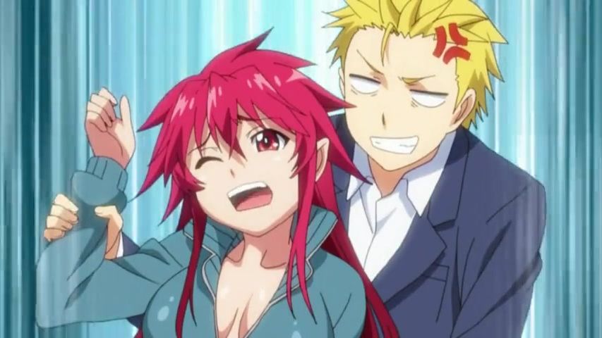 Slutty redhead anime angel banging her horny classmates