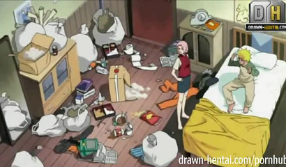 Horny anime stud Naruto drilled pink-haired hottie Sakura