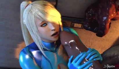 Busty 3D blonde milking massive alien cocks after getting stranded