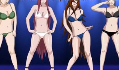 Curvaceous anime blonde Tsunade riding Naruto's hard cock