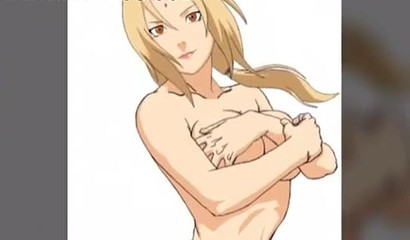 Curvaceous anime blonde Tsunade riding Naruto's hard cock