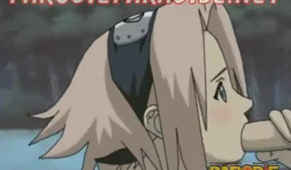 Sweet pink-haired cutie Sakura rides Sasuke to make him stay