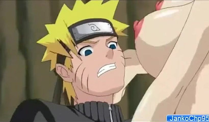Curvy black-haired anime hottie banging horny Naruto