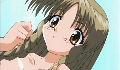 Tiny anime brunette cutie fingered hard in lesbian action