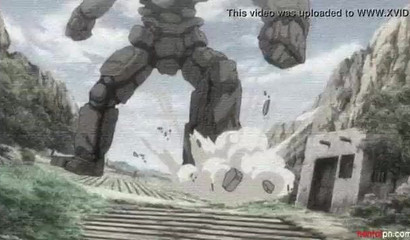 Anime chick lets throbbing goblin cocks to ruin her