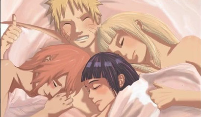 Naruto's harem comic compilation