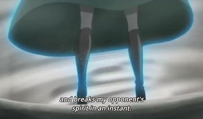 Fubuki wins orgasms in fight against tentacles