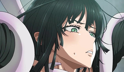 Fubuki wins orgasms in fight against tentacles