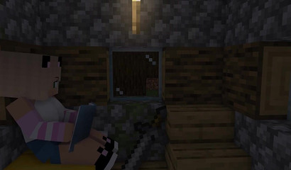 Minecraft 3D hottie ambushed with iron cock