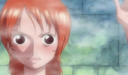 Nami releasing her juices in the shower