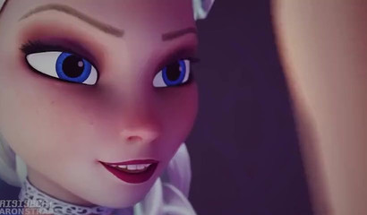 Anna will melt Elsa's frozen pussy in a split second