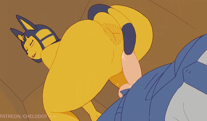 Ankha sqeezed sweet Animal Crossing juice out of him