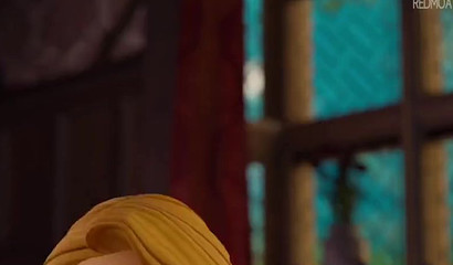 Rapunzel takes Flynn Rider's sweet Disney juice