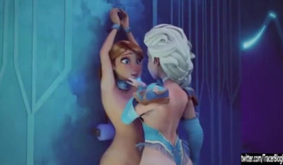 Naughty! Anna came for Elsa's frozen fingers