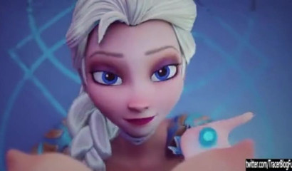 Naughty! Anna came for Elsa's frozen fingers