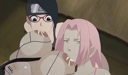 Hinata makes a mess out of Sakura - Anime Hentai Porn
