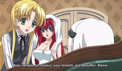 Nothing like a nymphomaniac kitten to bring anime girls together