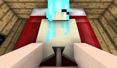 He gets to fill her with his 3D Minecraft juices