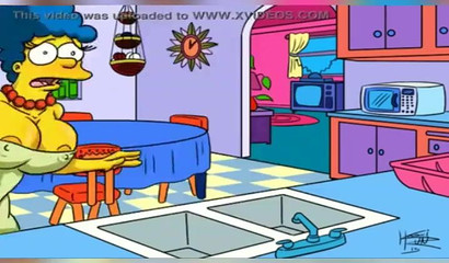 Kein Kleid kann Marges wachsende Krüge aushalten - The Simpsons Porn Comic