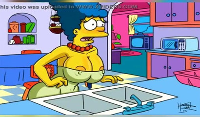 Kein Kleid kann Marges wachsende Krüge aushalten - The Simpsons Porn Comic