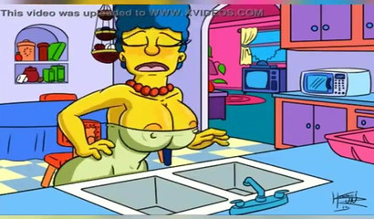 Kein Kleid kann Marges wachsende Krüge aushalten - The Simpsons Porn Comic