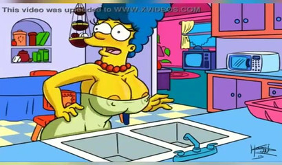 Kein Kleid kann Marges wachsende Krüge aushalten - The Simpsons Porn Comic