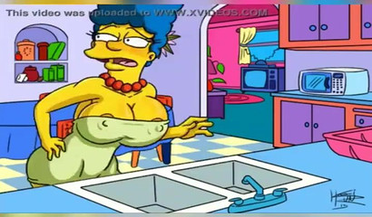 Kein Kleid kann Marges wachsende Krüge aushalten - The Simpsons Porn Comic