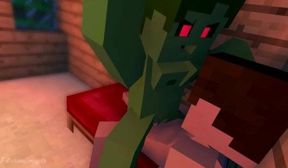Zumbi a mastigar o seu doce néctar Minecraft
