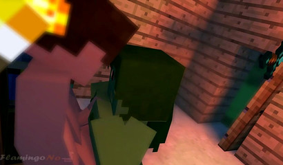 Zumbi a mastigar o seu doce néctar Minecraft