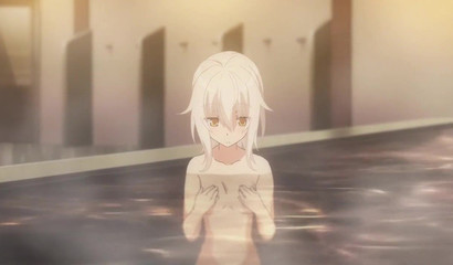 Something in the water makes Akeno Himejima thirst for big tits