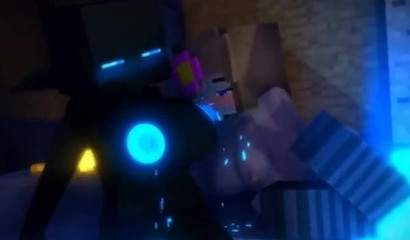 Jenny sucks sweet Minecraft juice out of Endie