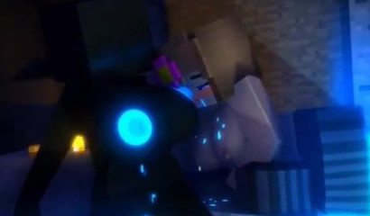 Jenny sucks sweet Minecraft juice out of Endie