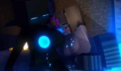 Jenny sucks sweet Minecraft juice out of Endie