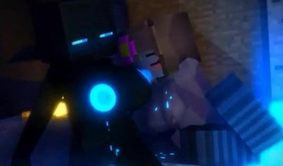 Jenny sucks sweet Minecraft juice out of Endie