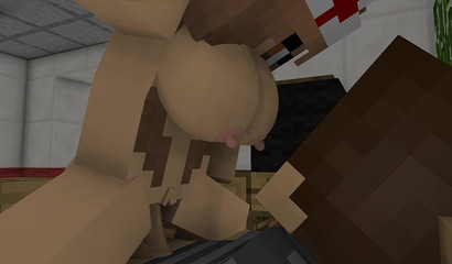 Nurse heals his cock with her sweet Minecraft lady juices