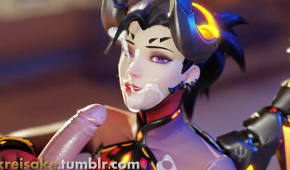 These 3D Overwatch ladies drank all the cum in the world