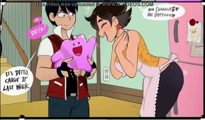 Ditto spills his Poke balls - Pokemon Hentai Comic