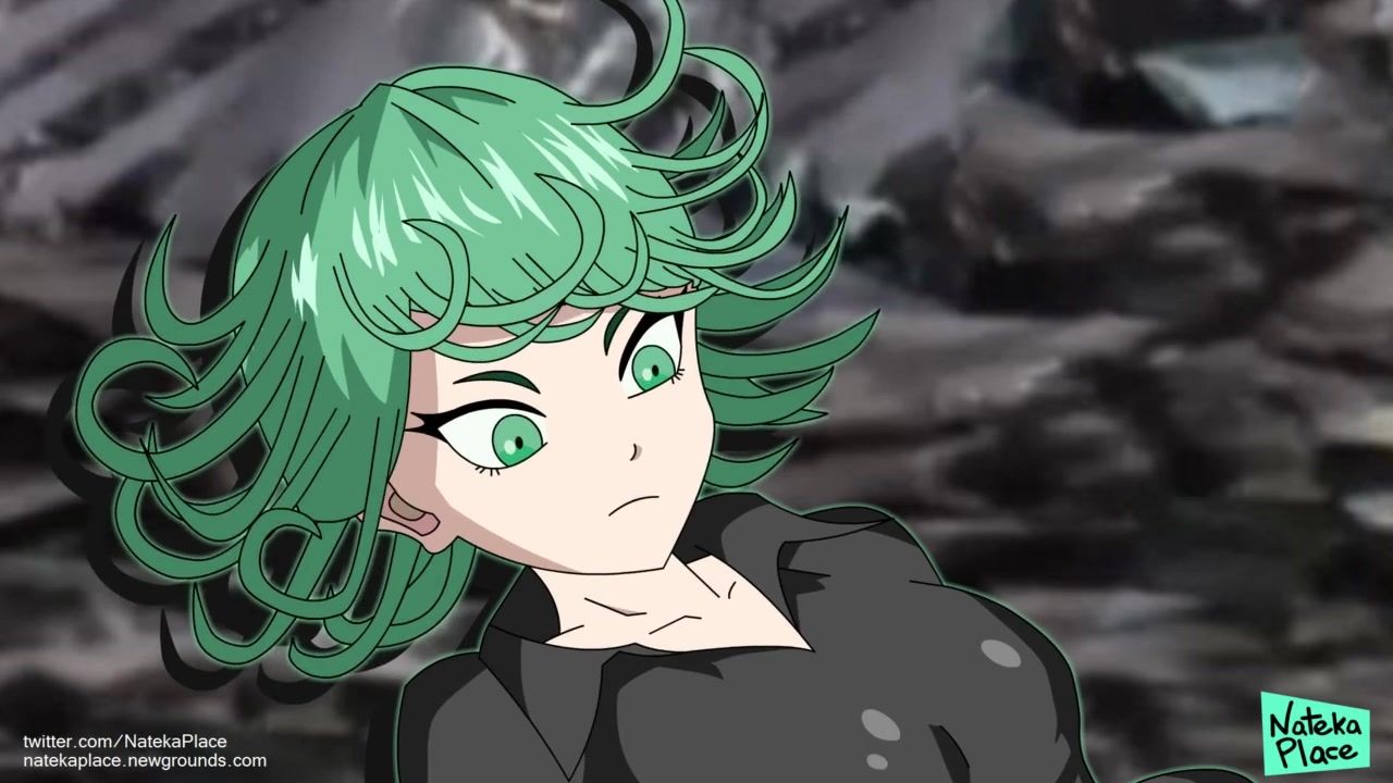 POV Tatsumaki cleans anime cum with her hungry mouth picture