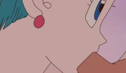 Bulma gets Dragon Ball Z cumshots in hentai threesome