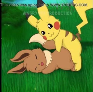 Pokemon Eevee Sex - Pikachu lights up Eevee's Pokemon pussy