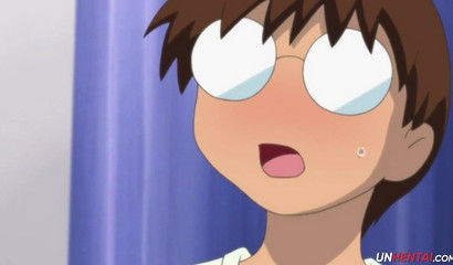 Fun-sized anime fairy cradles giant human rod