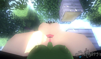 Livia can't stop in this 3D Minecraft porn world