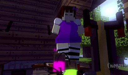 Livia can't stop in this 3D Minecraft porn world