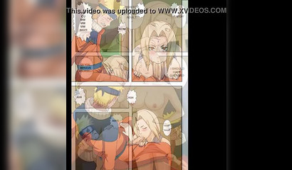 Naruto makes Tsunade's jugs lactate in this hentai comic