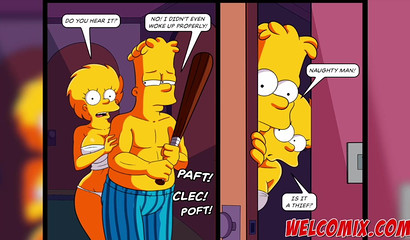 Are you dreaming of me big brother? - Simpson Porn Comic